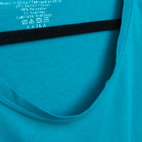 Teal Blue Ruched Puff Sleeve Top - Picture 3 of 9